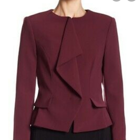 NWT Ted Baker London Ruffle Front Peplum Jacket - Picture 2 of 6
